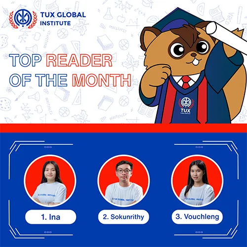 Reader of the month at TGI in Reading club